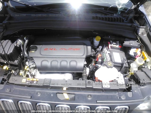 ZACCJAAB8HPG24117 - 2017 JEEP RENEGADE SPORT Սև լուսանկար 10