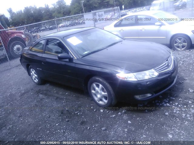 2T1CF28P22C586458 - 2002 TOYOTA CAMRY SOLARA SE/SLE შავი ფოტო 1