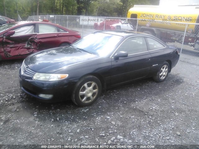 2T1CF28P22C586458 - 2002 TOYOTA CAMRY SOLARA SE/SLE შავი ფოტო 2