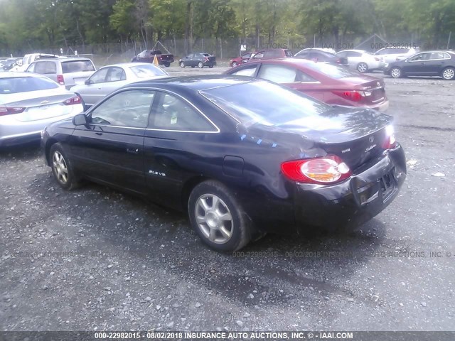 2T1CF28P22C586458 - 2002 TOYOTA CAMRY SOLARA SE/SLE შავი ფოტო 3