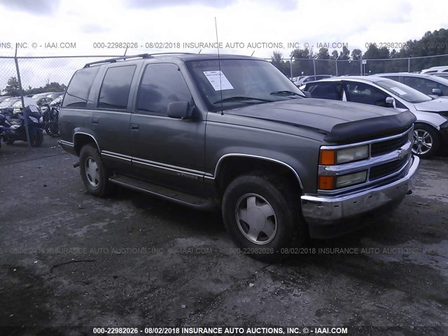 1GNEK13R9XJ462293 - 1999 CHEVROLET TAHOE K1500 GRAY photo 1