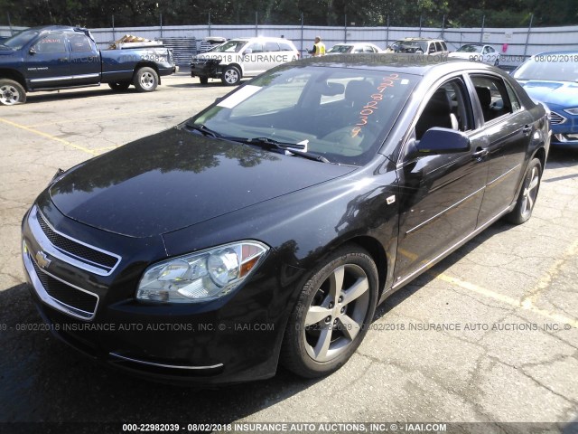 1G1ZJ57B084274336 - 2008 CHEVROLET MALIBU 2LT BLACK photo 2