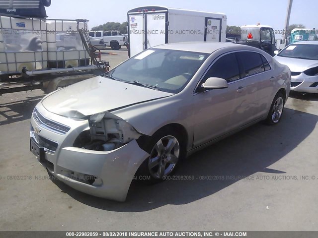 1G1ZH57B99F241773 - 2009 CHEVROLET MALIBU 1LT TAN photo 2