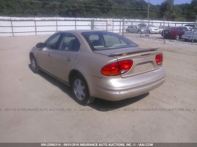 1G3NL52F43C179478 - 2003 OLDSMOBILE ALERO GL GOLD photo 3