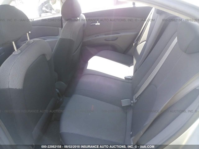 KNADE163566078111 - 2006 KIA RIO 5 Argent photo 8