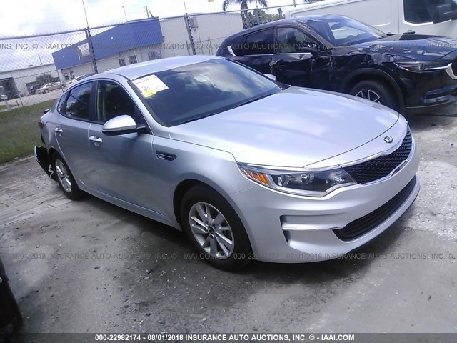 5XXGT4L32JG198941 - 2018 KIA OPTIMA LX/S SILVER photo 1