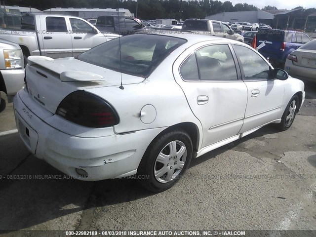 1G2NF52E83M721808 - 2003 PONTIAC GRAND AM SE1 WHITE photo 4