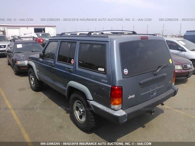 1J4FJ68S6WL252420 - 1998 JEEP CHEROKEE SPORT/CLASSIC ლურჯი ფოტო 3