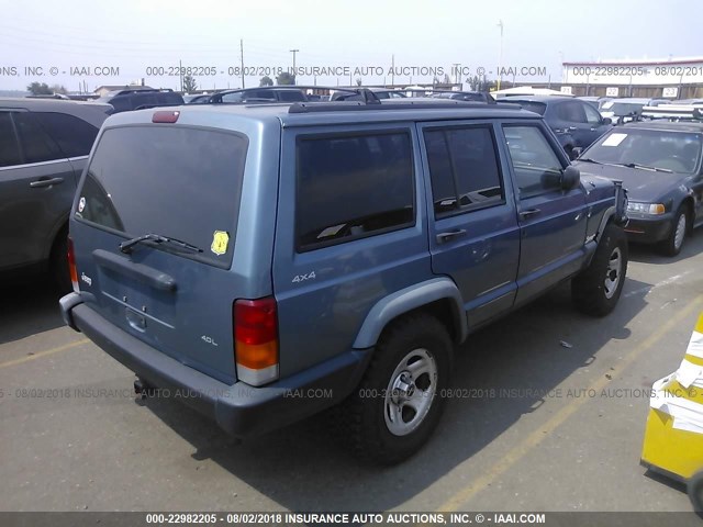 1J4FJ68S6WL252420 - 1998 JEEP CHEROKEE SPORT/CLASSIC ლურჯი ფოტო 4