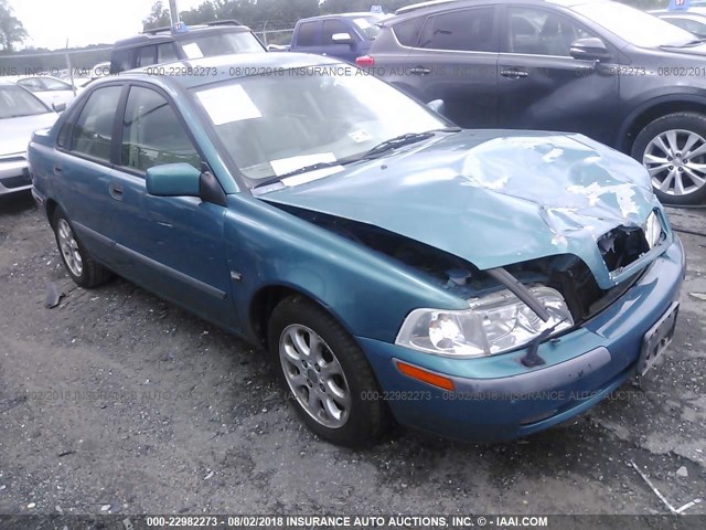 YV1VS29501F669758 - 2001 VOLVO S40 1.9T TURQUOISE photo 1