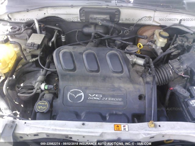 4F2YU08131KM37338 - 2001 MAZDA TRIBUTE LX/ES SILVER photo 10