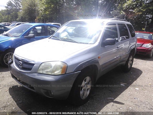 4F2YU08131KM37338 - 2001 MAZDA TRIBUTE LX/ES SILVER photo 2