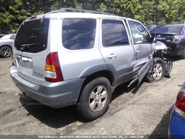 4F2YU08131KM37338 - 2001 MAZDA TRIBUTE LX/ES 银色 照片 4