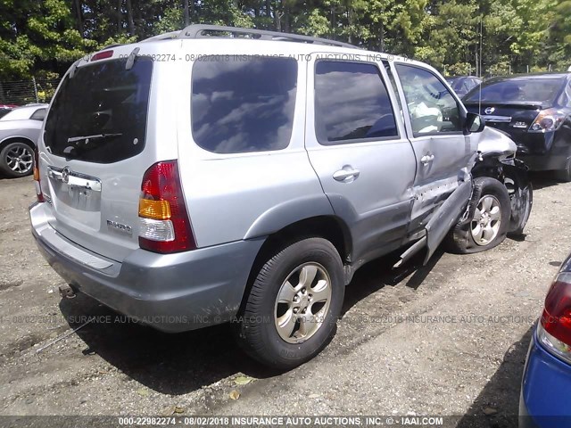 4F2YU08131KM37338 - 2001 MAZDA TRIBUTE LX/ES SILVER photo 4