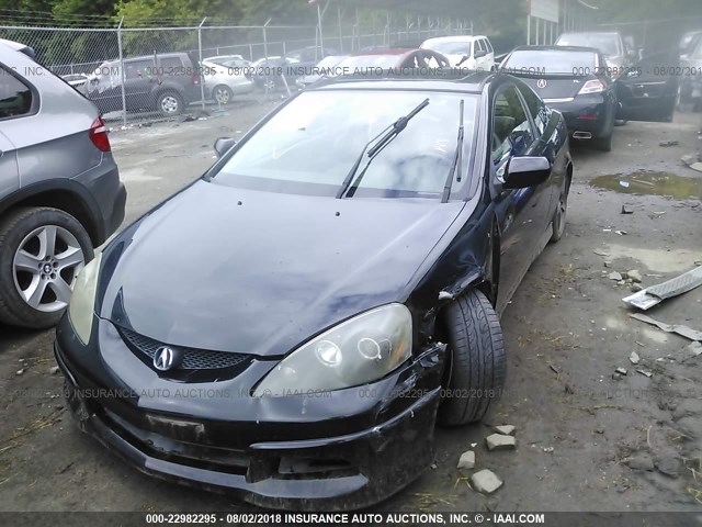 JH4DC53036S012981 - 2006 ACURA RSX TYPE-S BLACK photo 2