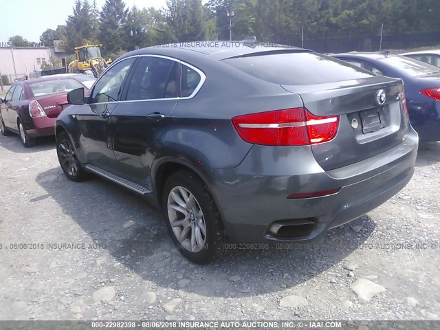 5UXFG83569LZ94191 - 2009 BMW X6 GRAY photo 3