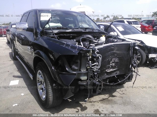 1C6RR6VT6GS164393 - 2016 RAM 1500 LARAMIE BLACK photo 6