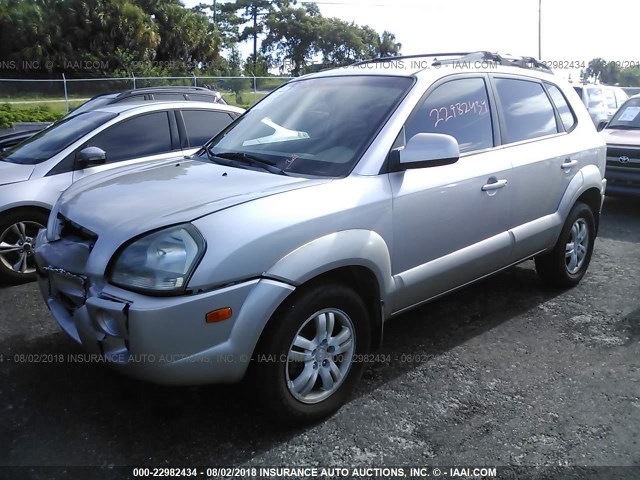 KM8JN12D26U263387 - 2006 HYUNDAI TUCSON GLS/LIMITED SILVER photo 2