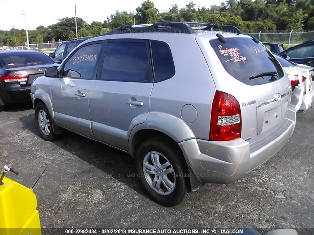 KM8JN12D26U263387 - 2006 HYUNDAI TUCSON GLS/LIMITED SILVER photo 3