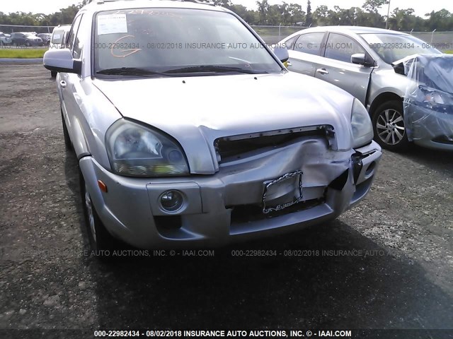 KM8JN12D26U263387 - 2006 HYUNDAI TUCSON GLS/LIMITED SILVER photo 6