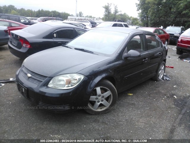 1G1AF5F57A7179979 - 2010 CHEVROLET COBALT 2LT BLACK photo 2