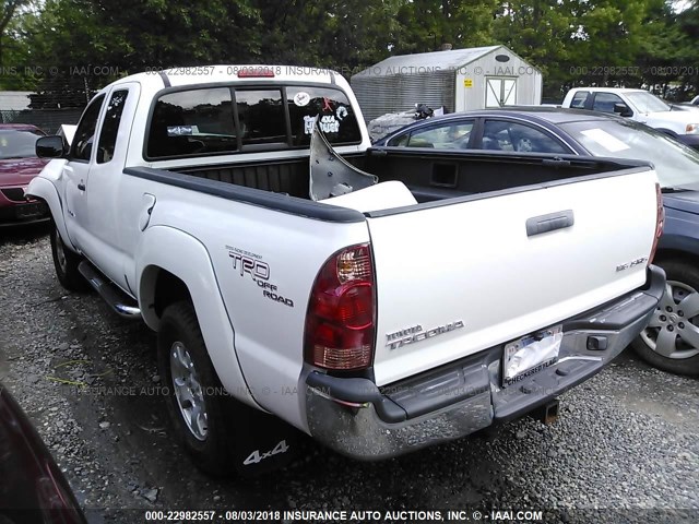 5TEUU42N86Z209386 - 2006 TOYOTA TACOMA ACCESS CAB Ақ фото 3