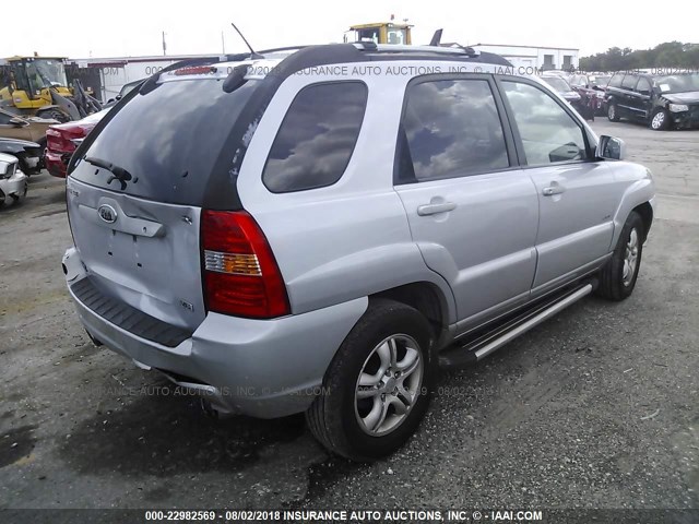 KNDJE723267225977 - 2006 KIA NEW SPORTAGE  SILVER photo 4