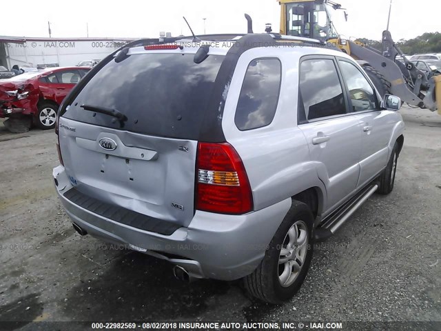 KNDJE723267225977 - 2006 KIA NEW SPORTAGE  SILVER photo 6