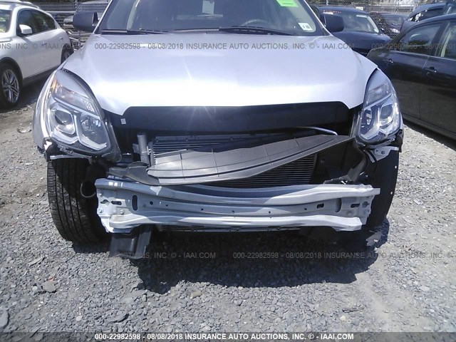 2GNALBEK3H1543190 - 2017 CHEVROLET EQUINOX LS SILVER photo 6