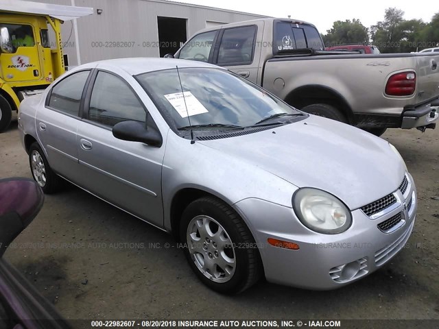 1B3ES56C04D578226 - 2004 DODGE NEON SXT SILVER photo 1