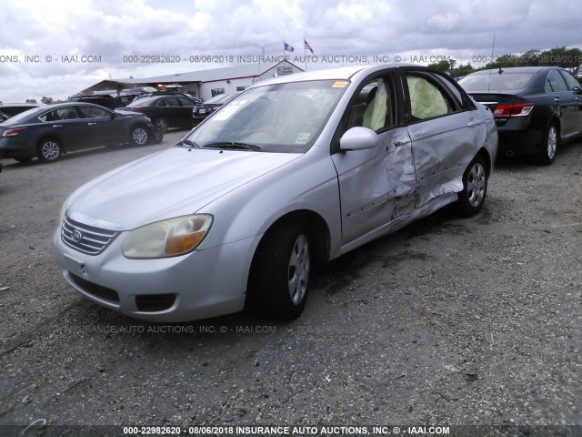 KNAFE121085542833 - 2008 KIA SPECTRA EX/LX/SX SILVER photo 2