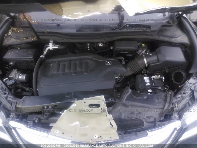5FRYD4H4XEB015859 - 2014 ACURA MDX TECHNOLOGY GRAY photo 10