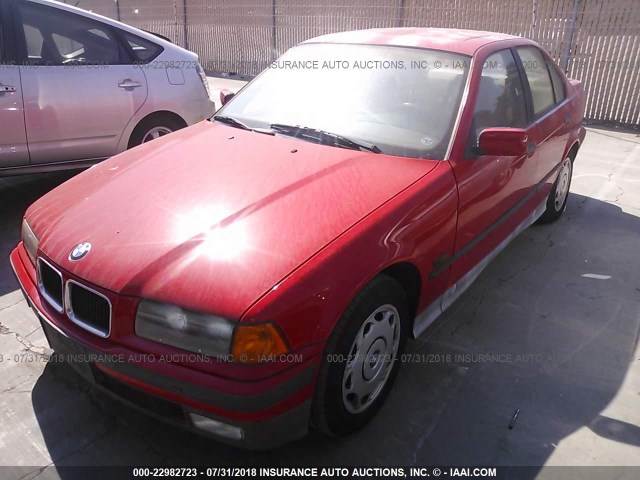 4USCC8327SLA07249 - 1995 BMW 318 I AUTOMATIC RED photo 2