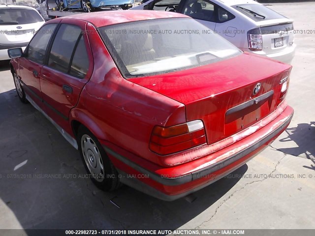 4USCC8327SLA07249 - 1995 BMW 318 I AUTOMATIC RED photo 3