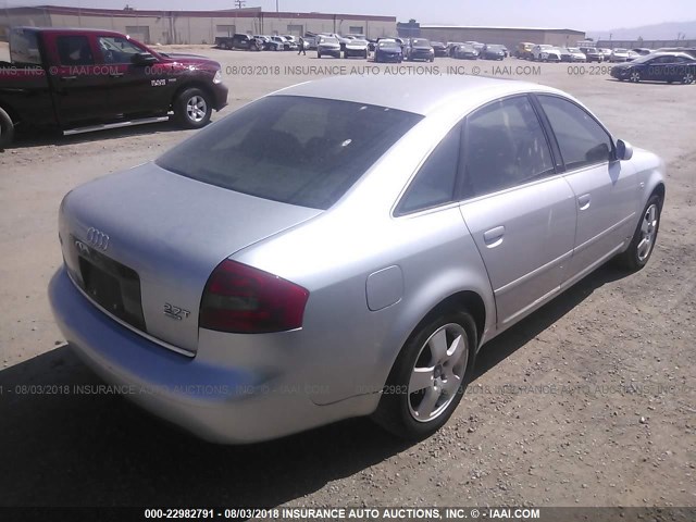 WAUED64B91N020547 - 2001 AUDI A6 2.7T QUATTRO SILVER photo 4