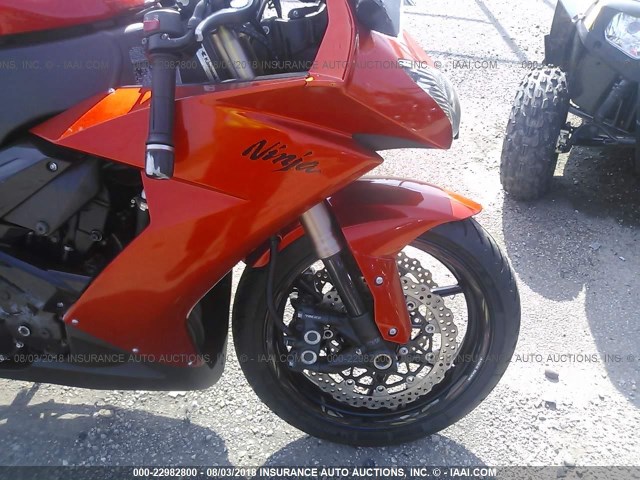 JKAZXCE199A024160 - 2009 KAWASAKI ZX1000 E ORANGE photo 5