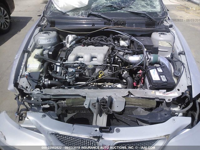 1G2NF52E1YM845989 - 2000 PONTIAC GRAND AM SE1 SILVER photo 10