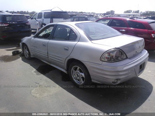 1G2NF52E1YM845989 - 2000 PONTIAC GRAND AM SE1 SILVER photo 3