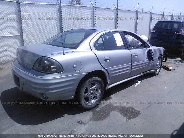 1G2NF52E1YM845989 - 2000 PONTIAC GRAND AM SE1 SILVER photo 4