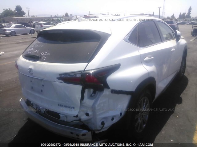 JTJBARBZ3G2082940 - 2016 LEXUS NX 200T/BASE/F SPORT WHITE photo 4