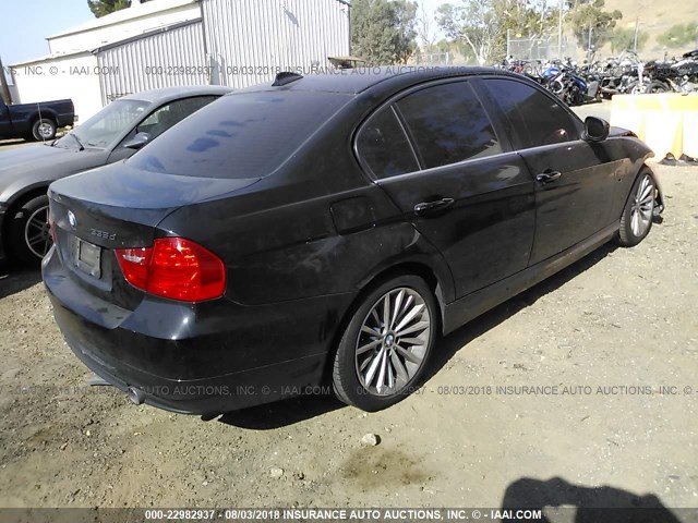 WBAPN7C54BA950551 - 2011 BMW 335 D BLACK photo 4