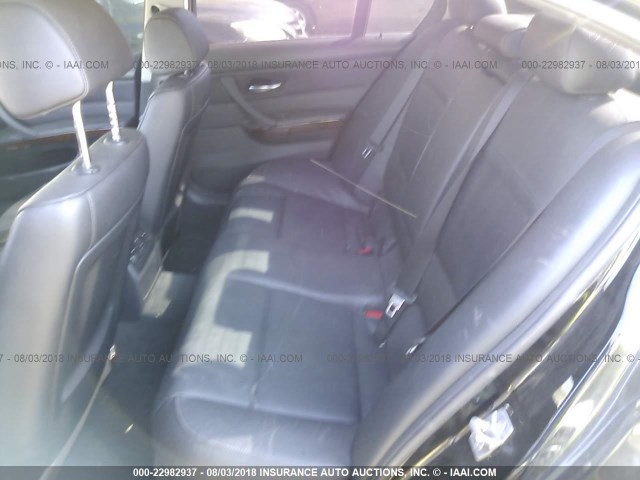 WBAPN7C54BA950551 - 2011 BMW 335 D BLACK photo 8
