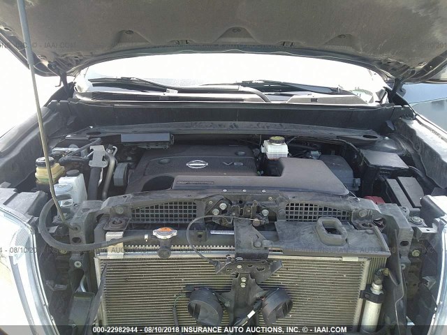 5N1AR2MM6EC697873 - 2014 NISSAN PATHFINDER S/SV/SL/PLATINUM GRAY photo 10