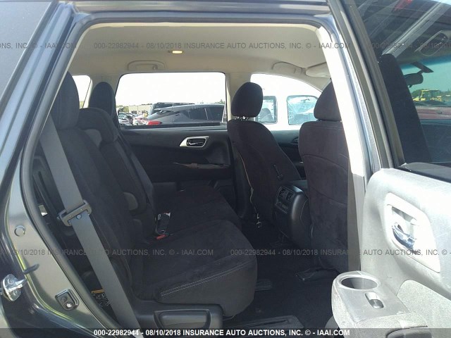 5N1AR2MM6EC697873 - 2014 NISSAN PATHFINDER S/SV/SL/PLATINUM GRAY photo 8