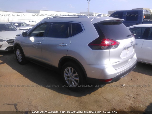 KNMAT2MT6JP509966 - 2018 NISSAN ROGUE S/SV SILVER photo 3