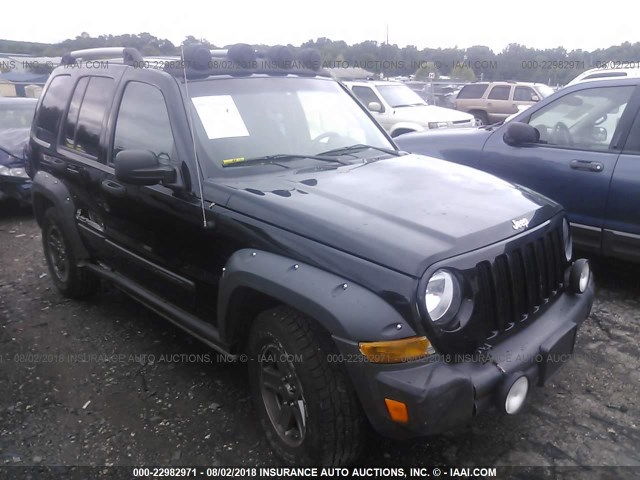 1J4GL38K86W119766 - 2006 JEEP LIBERTY RENEGADE BLACK photo 1