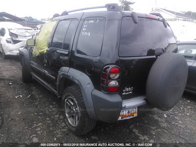 1J4GL38K86W119766 - 2006 JEEP LIBERTY RENEGADE BLACK photo 3