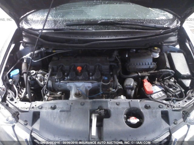 19XFB2F50FE038802 - 2015 HONDA CIVIC LX GRAY photo 10