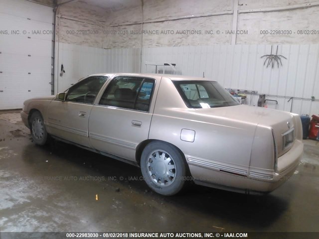 1G6KF5499WU756542 - 1998 CADILLAC DEVILLE CONCOURS GOLD photo 3