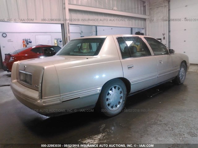 1G6KF5499WU756542 - 1998 CADILLAC DEVILLE CONCOURS GOLD photo 4